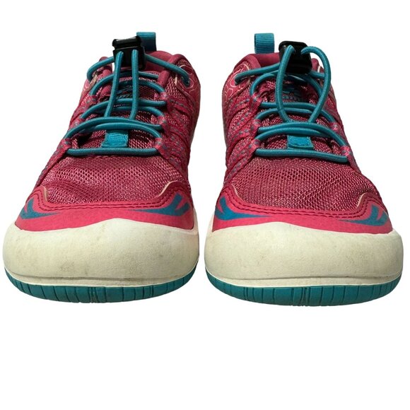 Kamik Scout Sneakers Little Girls Size 13 Pink Blue Mesh Pull Cord Hiking Shoes - Picture 11 of 15